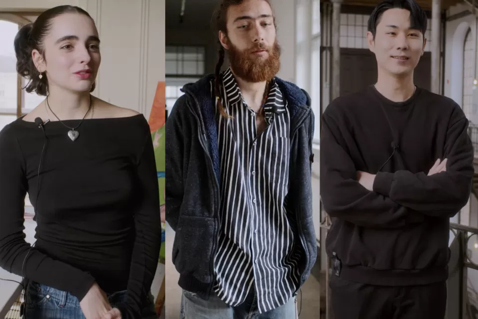 Portraits der 3 Studierenden