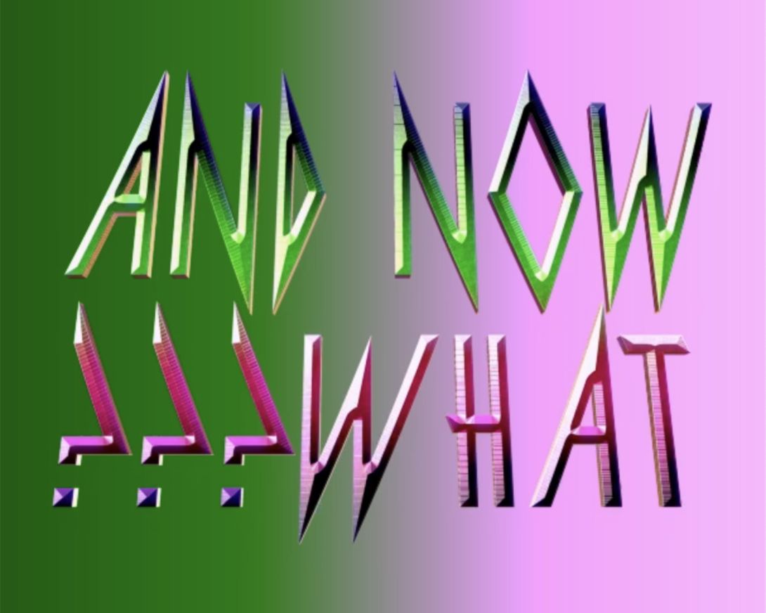 Screenshot: And now what?