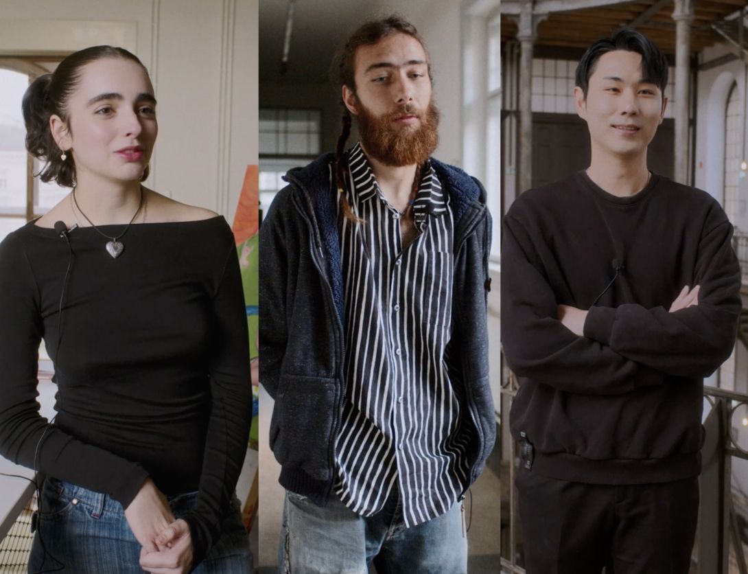 Portraits der 3 Studierenden